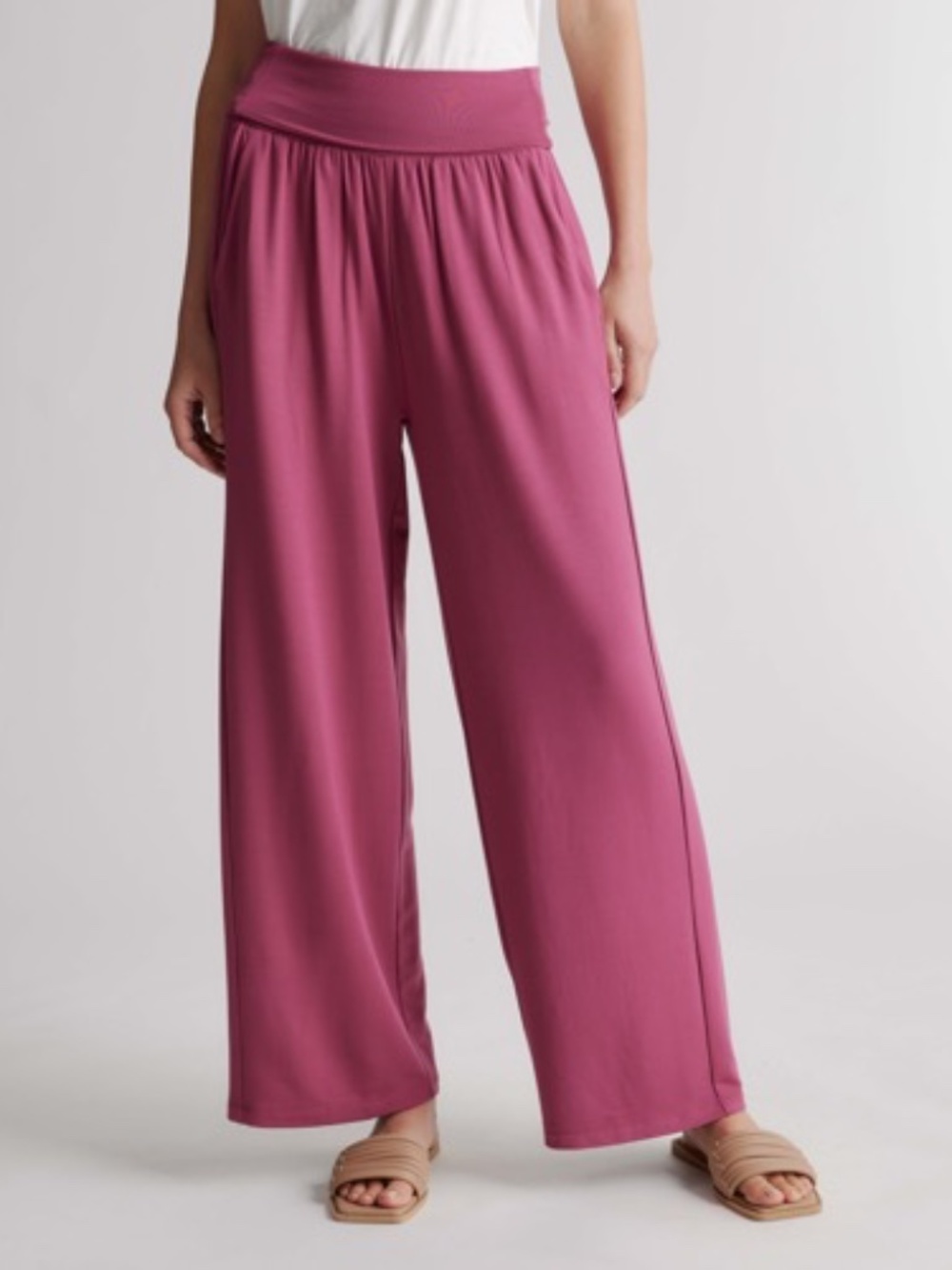 NWT Quince, Rose, Wide Leg Pants